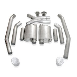 Pontiac GTO Performance Exhaust - Stainless Works - Cat Back Dual Turbo Chambered Mufflers - `05-`06